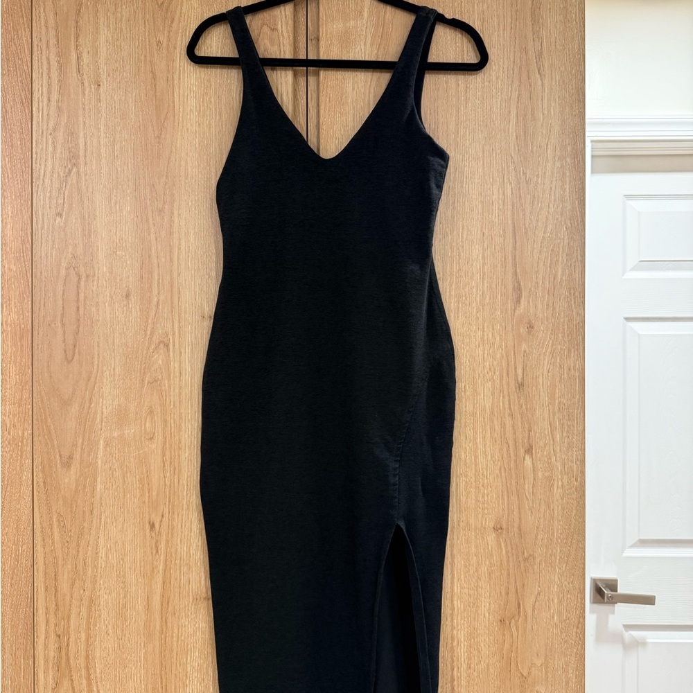 Beyond Yoga Spacedye Inspire Midi Dress in Darkest Night